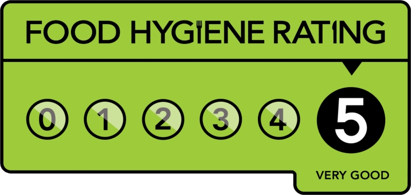 5 Star Food Hygiene / Catering License from the Local Authority