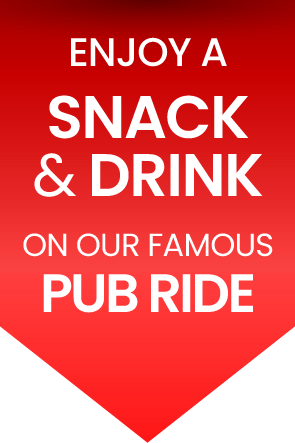 Enjoy a snack and drink on our famous pub ride pony trek
